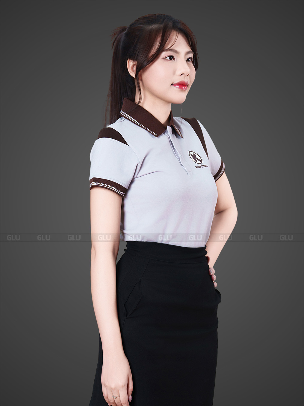 Áo phông đồng phục Food Stores màu trắng