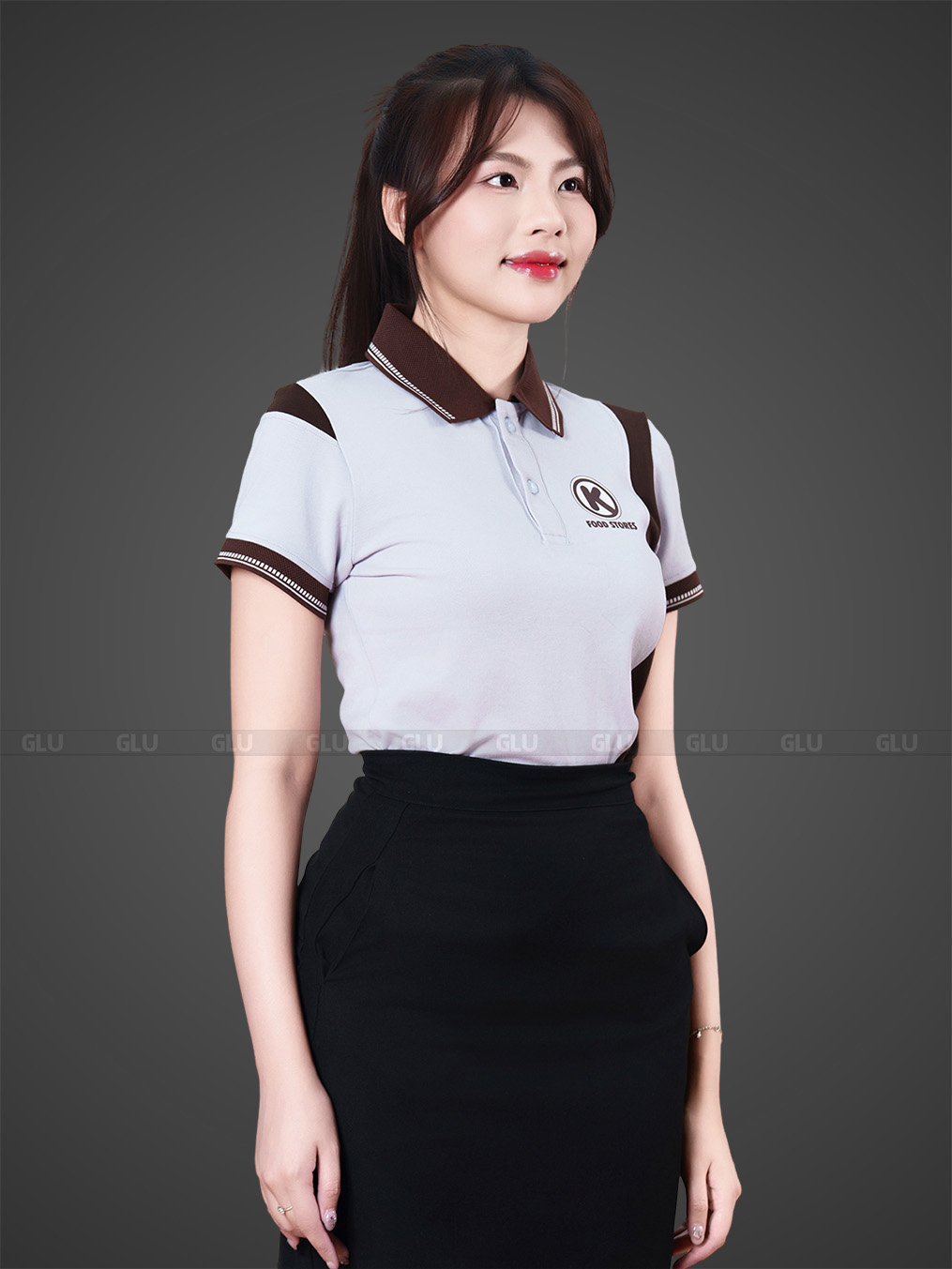 Áo phông đồng phục Food Stores màu trắng